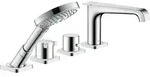 hansgrohe AXOR Citterio E 4-Loch Wannenrandarmatur mit Thermostat, 36411000,...