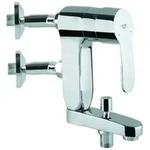 Grohe Eurostyle Cosmopolitan Vertica Einhand-Wannenbatterie, Ausladung 120mm,