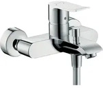 hansgrohe Metris Einhebel-Wannenmischer Aufputz, Ausladung 123-130,5mm, 31480000