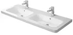 Duravit Doppelwaschtisch DuraStyle 130x48 cm mit &Uuml;berlauf, mit Hahnlochbank, 2