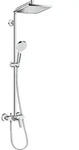 hansgrohe Crometta E Showerpipe 240 1-jet mit Einhebelmischer, chrom, 27284000