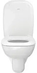 Duravit D-Code WC-Sitz, B&uuml;gelbefestigung, mit Scharnieren aus Edelstahl, Wei&szlig;