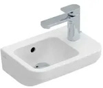 Villeroy & Boch Architectura Handwaschbecken, eckig, Hahnloch rechts, mit &Uuml;berlauf,