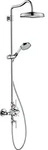 hansgrohe AXOR Montreux Showerpipe mit Thermostat, Kopfbrause 240 1-jet Classic,