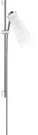 hansgrohe Crometta Brauseset 1-jet EcoSmart mit Brausestange 90 cm, wei&szlig;/ chrom,