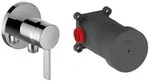 KEUCO IXMO Pure Einhebel-Brausemischer Set UP mit Schlauchanschluss, mit