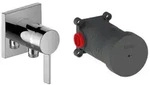 KEUCO IXMO Pure Einhebel-Brausemischer Set UP mit Schlauchanschluss, mit
