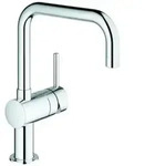 GROHE Minta Einhand-Sp&uuml;ltischarmatur, Ausladung 223mm, U-Auslauf, schwenkbar,