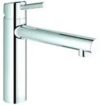 GROHE Concetto Einhand-Sp&uuml;ltischarmatur, Ausladung 198mm, mittelhoch,...