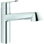 GROHE Eurodisc Cosmopolitan Einhand-Sp&uuml;ltischarmatur, mittelhoch, Ausladung 222mm,