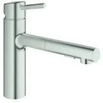 GROHE Concetto Einhand-Sp&uuml;ltischarmatur, Ausladung 202mm, mittelhoch,...