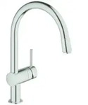 GROHE Minta Einhand-Sp&uuml;ltischarmatur, Ausladung 215mm, C-Auslauf, schwenkbar,