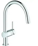 GROHE Minta Einhand-Sp&uuml;ltischarmatur, Ausladung 215mm, C-Auslauf, GROHE EcoJoy,