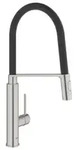 GROHE Concetto Einhand-Sp&uuml;ltischarmatur, Ausladung 235mm, mit flexiblem