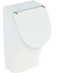 Geberit Renova Plan Urinal mit Deckel, Zulauf von hinten, Abgang nach hinten,