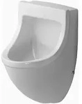 Duravit Urinal Starck 3, Zulauf von hinten, absaugend, ohne Deckel, wei&szlig;,