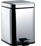 emco system2 Abfallbeh&auml;lter, Deckel und Pedal, eckig, 5 Liter, Edelstahl, 355300005
