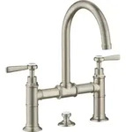 hansgrohe AXOR Montreux 2-Griff-Waschtischarmatur 220, Zugstangen-Ablaufgarnitur,
