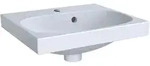 Geberit Acanto Handwaschbecken, 1 Hahnloch mittig, mit &Uuml;berlauf, 450x380mm,