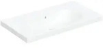 Geberit Acanto Waschtisch mit Ablagefl&auml;che, ohne Hahnloch, mit &Uuml;berlauf, 900x480mm,