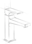 hansgrohe Metropol Einhebel-Waschtischmischer 110, mit Hebelgriff, Push-Open