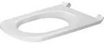 Duravit DuraStyle WC-Sitzring Vital, verl&auml;ngerte Ausf&uuml;hrung, Scharniere Edelstahl,