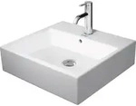 Duravit Vero Air Aufsatzbecken 50x47cm, mit &Uuml;berlauf, mit Hahnlochbank, 1...
