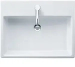 Duravit Vero Air M&ouml;belwaschtisch 60x47cm, mit &Uuml;berlauf, mit Hahnlochbank, 1
