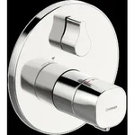 HANSA HANSALIVING Wannen- und Brausearmatur, Fertigmontageset/Thermostat, rund, ohne