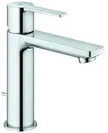 Grohe Lineare Einhand-Waschtischbatterie, S-Size, Zugstangen-Ablaufgarnitur,