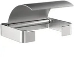 emco loft Toilettenpapierhalter mit Deckel, 050001600, Farbe: Edelstahl