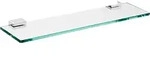 emco system2 Ablage, klares Kristallglas, 600x100mm, chrom, 351000160