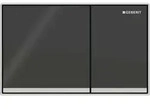 Geberit Omega60 Bet&auml;tigungsplatte f&uuml;r 2-Mengen-Sp&uuml;lung, fl&auml;chenb&uuml;ndig, eckig,