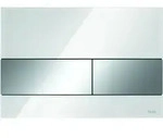 TECEsquare WC-Bet&auml;tigungsplatte Glas f&uuml;r Zweimengentechnik, 9240802, Farbe: Glas