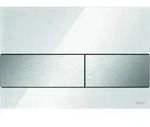 TECEsquare WC-Bet&auml;tigungsplatte Glas f&uuml;r Zweimengentechnik, 9240801, Farbe: Glas
