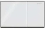 Geberit Omega60 Bet&auml;tigungsplatte f&uuml;r 2-Mengen-Sp&uuml;lung, fl&auml;chenb&uuml;ndig, eckig,