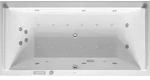 Duravit Starck Whirlpool, Einbauversion, 2 R&uuml;ckenschr&auml;gen, Gestell, Ab- und