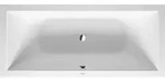 Duravit DuraSquare Einbau-Badewanne, rechteckig, mit Gestell, 2 R&uuml;ckenschr&auml;gen,