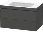 Duravit L-Cube c-bonded Set wandh&auml;ngend, 2 Schubk&auml;sten, ohne &Uuml;berlauf, ohne