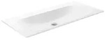 KEUCO X-LINE Einbauwaschtisch aus Keramik, 1007x17x494mm, ohne Hahnloch, wei&szlig;,