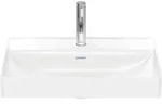 Duravit DuraSquare Aufsatzbecken, 60x47cm, 1 Hahnloch, ohne &Uuml;berlauf, R&uuml;ckwand
