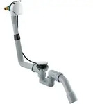 hansgrohe Exafill S Wanneneinlauf mit Ab- und &Uuml;berlaufgarnitur Komplettset, 58113000