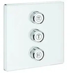 Grohe Grohtherm SmartControl 3-fach Unterputzventil, Wandrosette moon white,...