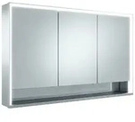 KEUCO Royal Lumos Spiegelschrank Wandvorbau 3-t&uuml;rig, kurze T&uuml;r, offenes Ablagefach,