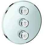Grohe Grohtherm SmartControl 3-fach Unterputzventil, Wandrosette rund, 29122000,
