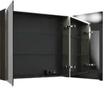 burgbad Eqio Spiegelschrank mit LED-Aufsatzleuchte, 2-t&uuml;rig, 900x800x170mm,