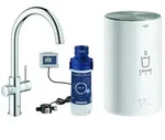 Grohe Red Duo Einhand-Sp&uuml;ltischarmatur Set, Ausladung 224mm, C-Auslauf, mit...