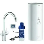 Grohe Red Duo Einhand-Sp&uuml;ltischarmatur Set, Ausladung 224mm, C-Auslauf, mit...