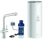Grohe Red Duo Einhand-Sp&uuml;ltischarmatur Set, Ausladung 221mm, L-Auslauf, mit...