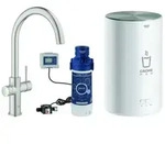 Grohe Red Duo Einhand-Sp&uuml;ltischarmatur Set, Ausladung 224mm, C-Auslauf, mit...